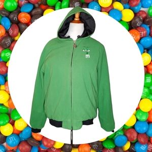 M&M Green & Black Reversible Hooded Jacket